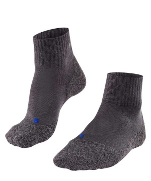 Dámské Sports Socks Falke TK2 Explore Cool Short Trekking Short sock Šedé | 0596FWMXZ