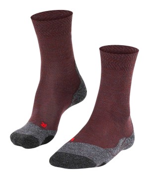 Dámské Sports Socks Falke TK2 Explore Melange Trekking Socks Červené | 6917HJQLO