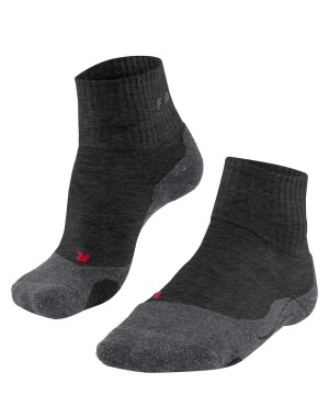 Dámské Sports Socks Falke TK2 Explore Short Trekking Short sock Šedé | 6701KNSUM