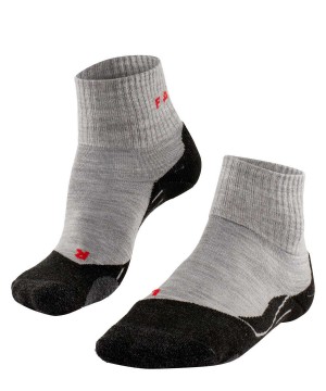 Dámské Sports Socks Falke TK2 Explore Short Trekking Short sock Šedé | 5926DWOEI