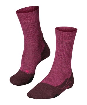 Dámské Sports Socks Falke TK2 Explore Wool Trekking Socks Červené | 6241GREWS