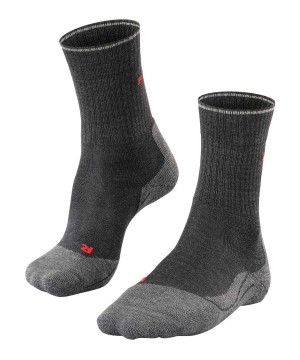 Dámské Sports Socks Falke TK2 Explore Wool Silk Trekking Socks Šedé | 1546JQOUC