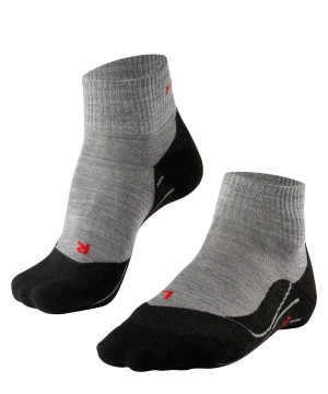 Dámské Sports Socks Falke TK5 Wander Short Trekking Short sock Šedé | 7839JOFEG