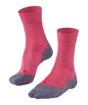 Dámské Sports Socks Falke TK5 Wander Trekking Socks Červené | 6197SUIGV