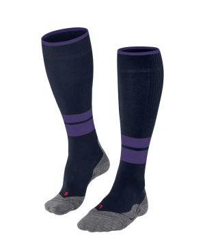 Dámské Sports Socks Falke TK Compression Energy Trekking Knee-high Socks Blankyt | 9028MRKYV