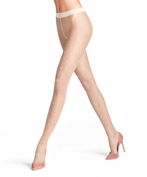 Dámské Tights Falke Top Dot 20 DEN Tights Béžový | 0451WQAPL