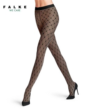 Dámské Tights Falke Twisted Story 20 DEN Tights Černé | 6403ESKWX