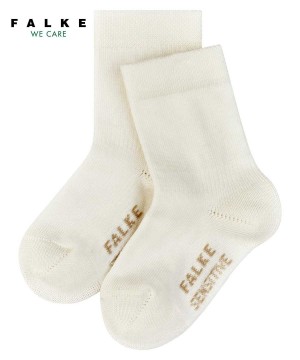 Dítě Ponožky Falke Sensitive Socks Bílé | 6823BSQZX