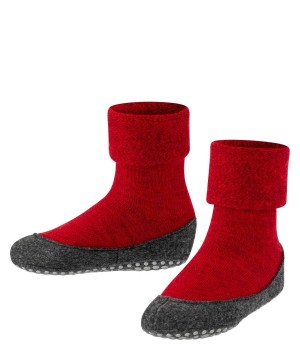 Dětské House Socks & Slippers Falke Cosyshoe Teens Slippers Červené | 3729RMTAJ