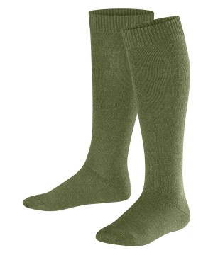 Dětské Ponožky Falke Comfort Wool Knee-high Socks Zelene | 2906WUMAF