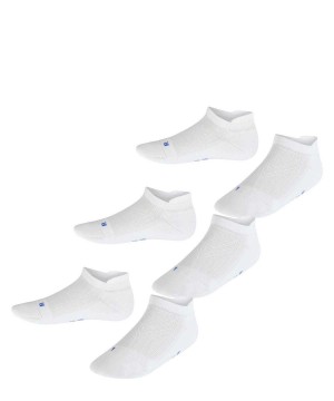 Dětské Ponožky Falke Cool Kick 3-Pack Sneaker Socks Bílé | 1952FEPKL