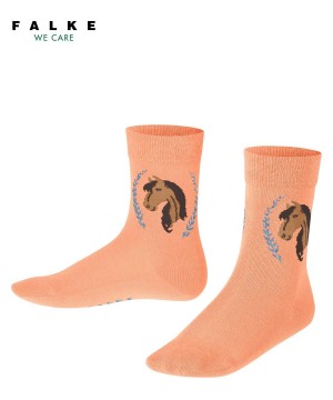 Dětské Ponožky Falke Horse Socks Červené | 7631KZMVD