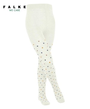 Dětské Tights Falke Multidot Tights Bílé | 9826WSTZE