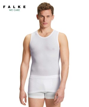 Pánské Functional Underwear Falke Top Ultralight Cool Bílé | 2901JRWBV