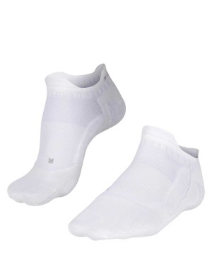 Pánské No Show Socks Falke GO5 Invisible Golf Invisibles Bílé | 9378KUYHC