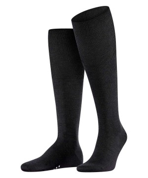 Pánské Ponožky Falke Airport Knee-high Socks Černé | 4390KHNJY