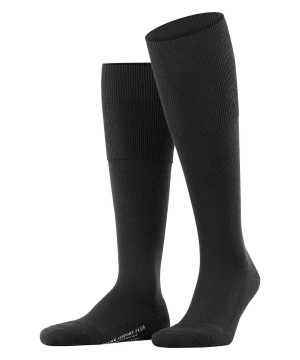 Pánské Ponožky Falke Airport Plus Knee-high Socks Černé | 1452MZYOU