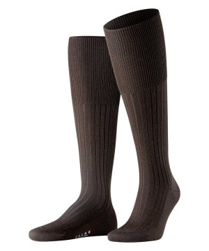 Pánské Ponožky Falke Bristol Pure Knee-high Socks Hnědé | 5362ABVOH