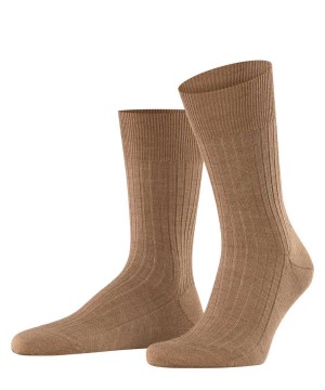 Pánské Ponožky Falke Bristol Pure Socks Hnědé | 8364QLHDW