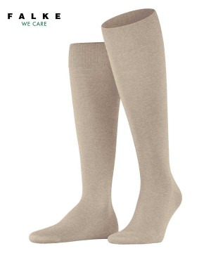 Pánské Ponožky Falke ClimaWool Knee-high Socks Béžový | 2506NAQDX