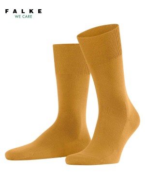 Pánské Ponožky Falke ClimaWool Socks Žluté | 7602TKCVM