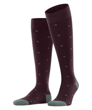 Pánské Ponožky Falke Dot Knee-high Socks Červené | 2804PAGHE