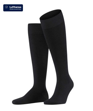 Pánské Ponožky Falke Energizing Wool Knee-high Socks Černé | 0867SLDFG