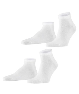 Pánské Ponožky Falke Happy 2-Pack Sneaker socks Bílé | 0645CHDGM