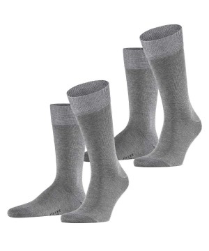 Pánské Ponožky Falke Happy 2-Pack Socks Šedé | 9451BZSIE