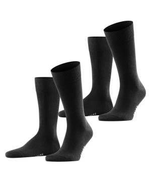 Pánské Ponožky Falke Happy 2-Pack Socks Černé | 9570SBHOA