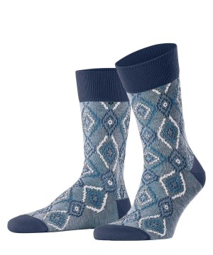 Pánské Ponožky Falke Ikat Spell Socks Blankyt | 0173GQBNZ