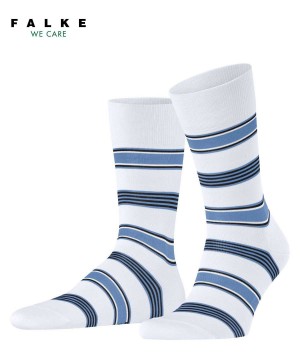 Pánské Ponožky Falke Marina Stripe Socks Bílé | 6749FHUQL