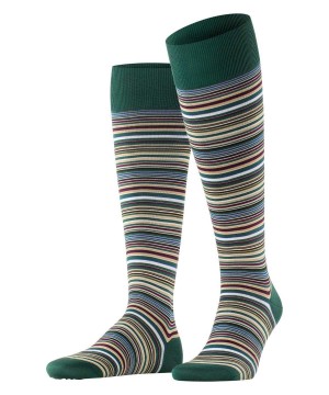 Pánské Ponožky Falke Microblock Knee-high Socks Zelene | 3915RCNUL