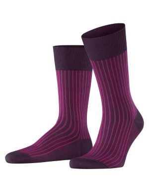 Pánské Ponožky Falke Oxford Stripe Socks Fialové | 2038PYCTK