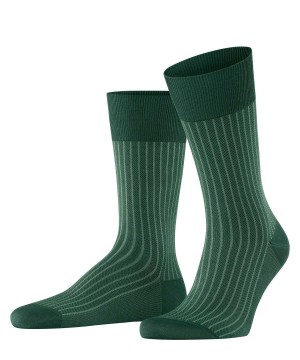 Pánské Ponožky Falke Oxford Stripe Socks Zelene | 9476MXBVR