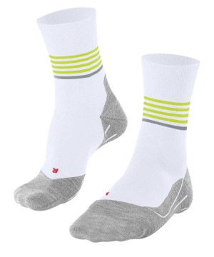 Pánské Ponožky Falke RU4 Endurance Reflect Running Socks Bílé | 7148VEQTA