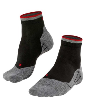 Pánské Ponožky Falke RU4 Endurance Short Reflect Running Short sock Černé | 6781RAEVK