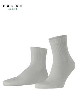 Pánské Ponožky Falke Run Rib Short sock Šedé | 2587JHYOZ