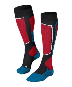 Pánské Ponožky Falke SK2 Intermediate Skiing Knee-high Socks Černé | 1823GLSTE