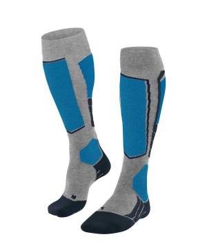 Pánské Ponožky Falke SK2 Intermediate Vegan Skiing Knee-high Socks Šedé | 2451FQGYJ