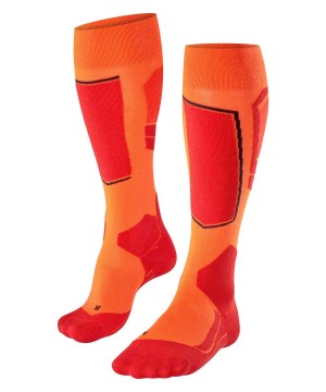 Pánské Ponožky Falke SK4 Advanced Skiing Knee-high Socks Oranžové | 1637GKLSA