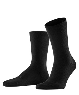 Pánské Ponožky Falke Stabilizing Wool Everyday Socks Černé | 8572VOYWH