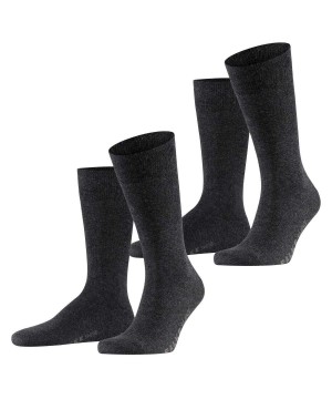 Pánské Ponožky Falke Swing 2-Pack Socks Šedé | 9815ZVGIK