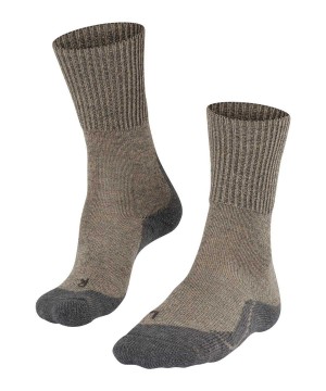 Pánské Ponožky Falke TK1 Adventure Wool Trekking Socks Béžový | 5607VZKWB