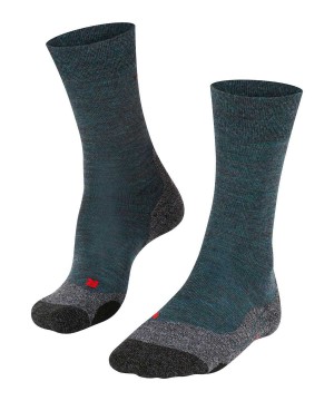 Pánské Ponožky Falke TK2 Explore Melange Trekking Socks Zelene | 6057PKOHL