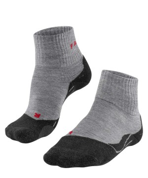 Pánské Ponožky Falke TK2 Explore Short Trekking Short sock Šedé | 9027ZVBGI