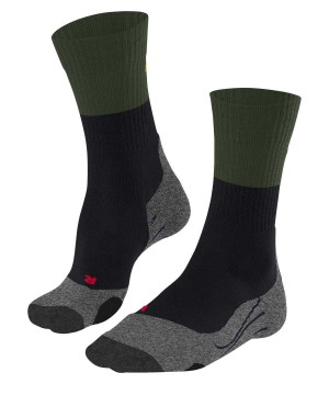 Pánské Ponožky Falke TK2 Explore Trekking Socks Zelene | 7398MKNZS