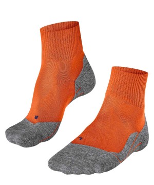 Pánské Ponožky Falke TK5 Wander Cool Short Trekking Short sock Oranžové | 9782UBFTW