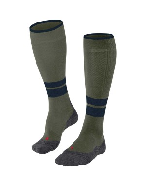 Pánské Ponožky Falke TK Compression Energy Trekking Knee-high Socks Zelene | 0237ZFKBT