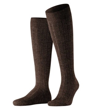 Pánské Ponožky Falke Teppich im Schuh Knee-high Socks Hnědé | 2704LRVSH